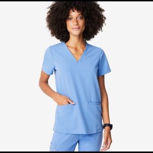 Figs Ceil Blue Scrubs in X-Large